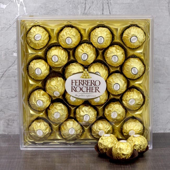 

COKELAT- FERRERO ROCHER ISI 24 PCS, FERERO ROCER FERERRO ROCHER -COKELAT.