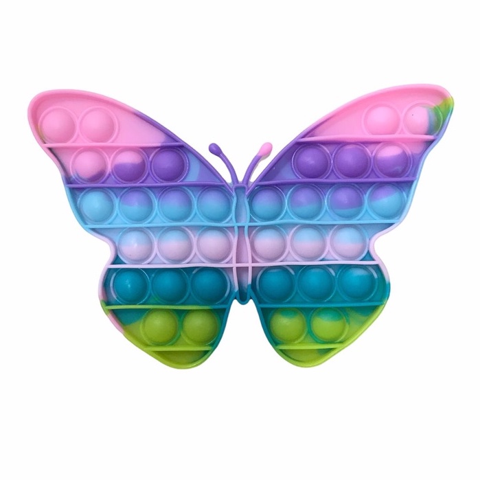New Fidget Push Pop Its Mainan Anak Toys Bubble Kids Mainan Popit Murah Rainbow Pop it PASTEL-(15CM) KUPU2 PASTEL
