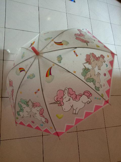 Payung Anak Unicorn/payung Karakter Kuda Pony