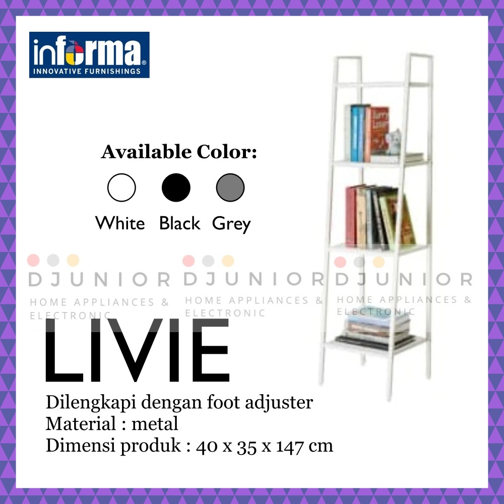 INFORMA LIBIE LIZIE LIVIE RAK SUSUN RAK BESI RAK 4 TINGKAT / METAL RACK 2 TIER