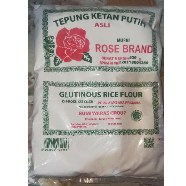 

Tepung Ketan putih Rose Brand 500gr tepung beras ketan