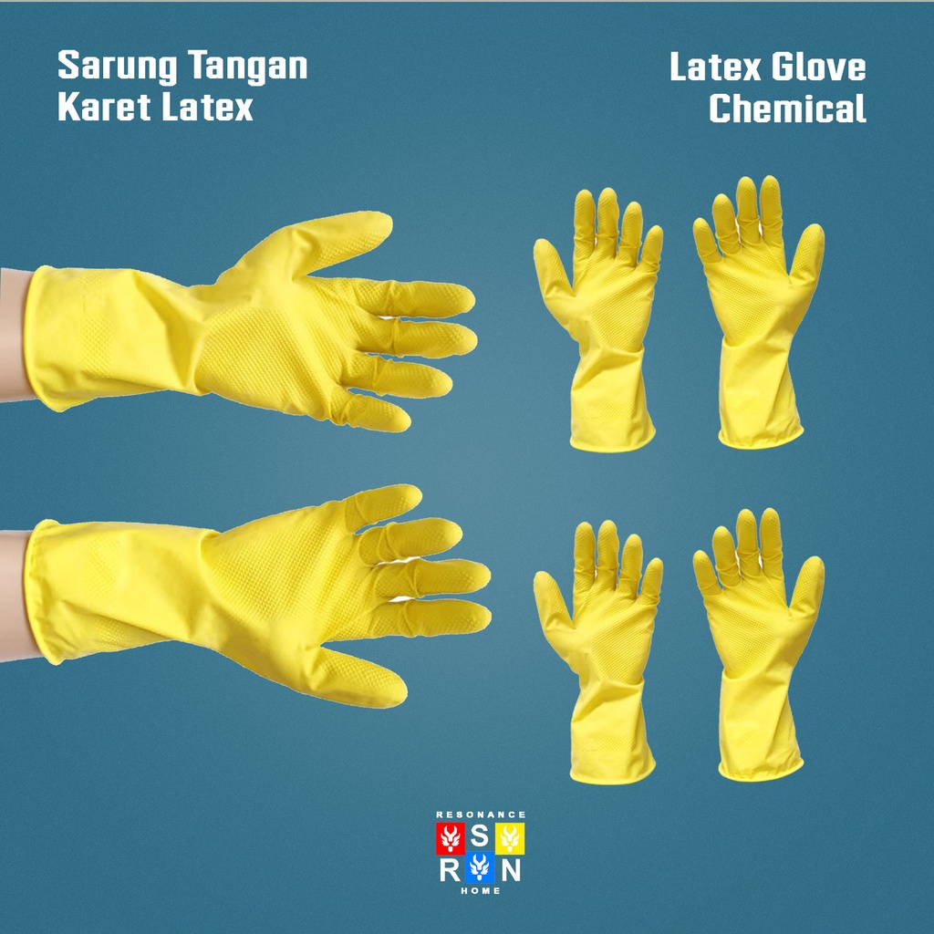 Sarung Tangan Latex Karet / Latex Hand Gloves Sarung Tangan Tukang Resonance Home