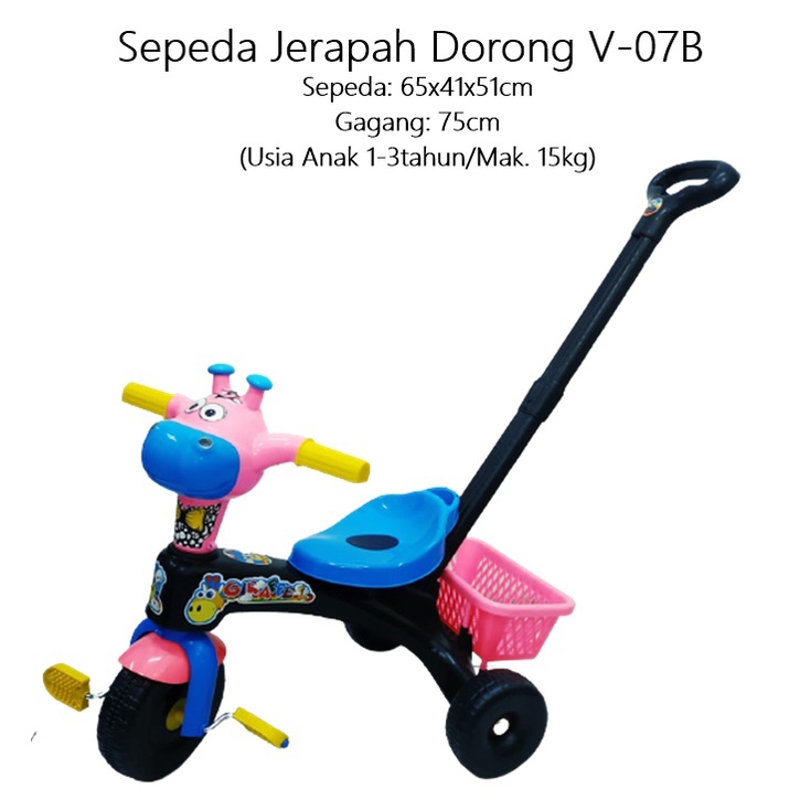 Mainan Sepeda Jerapah Dorong V-07B