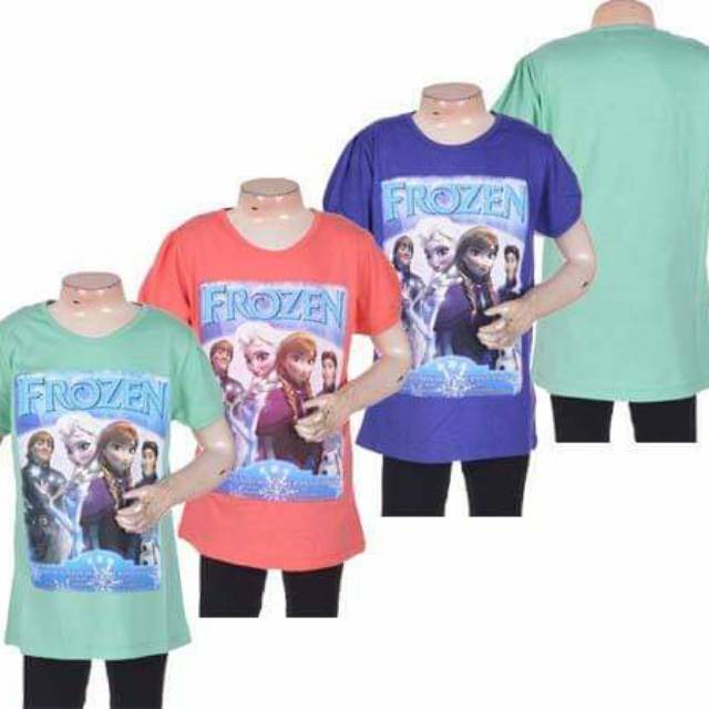 Atasan frozen Kaos anak perempuan Frozen Shirt
