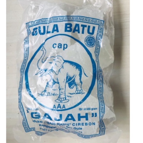 

Gula batu cap gajah 500gr