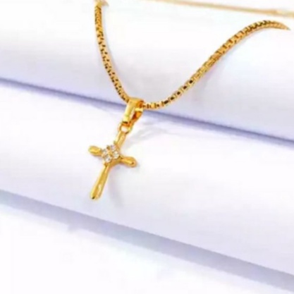 KALUNG SALIB ASLI TITANIUM ANTI KARAT