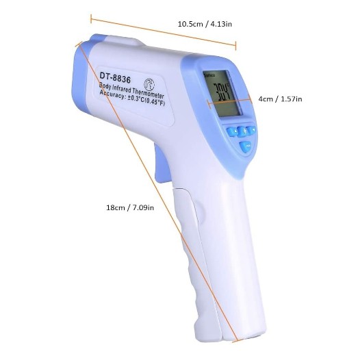 Thermometer Infrared Digital No Contact Thermometer Thermogun DT-8836