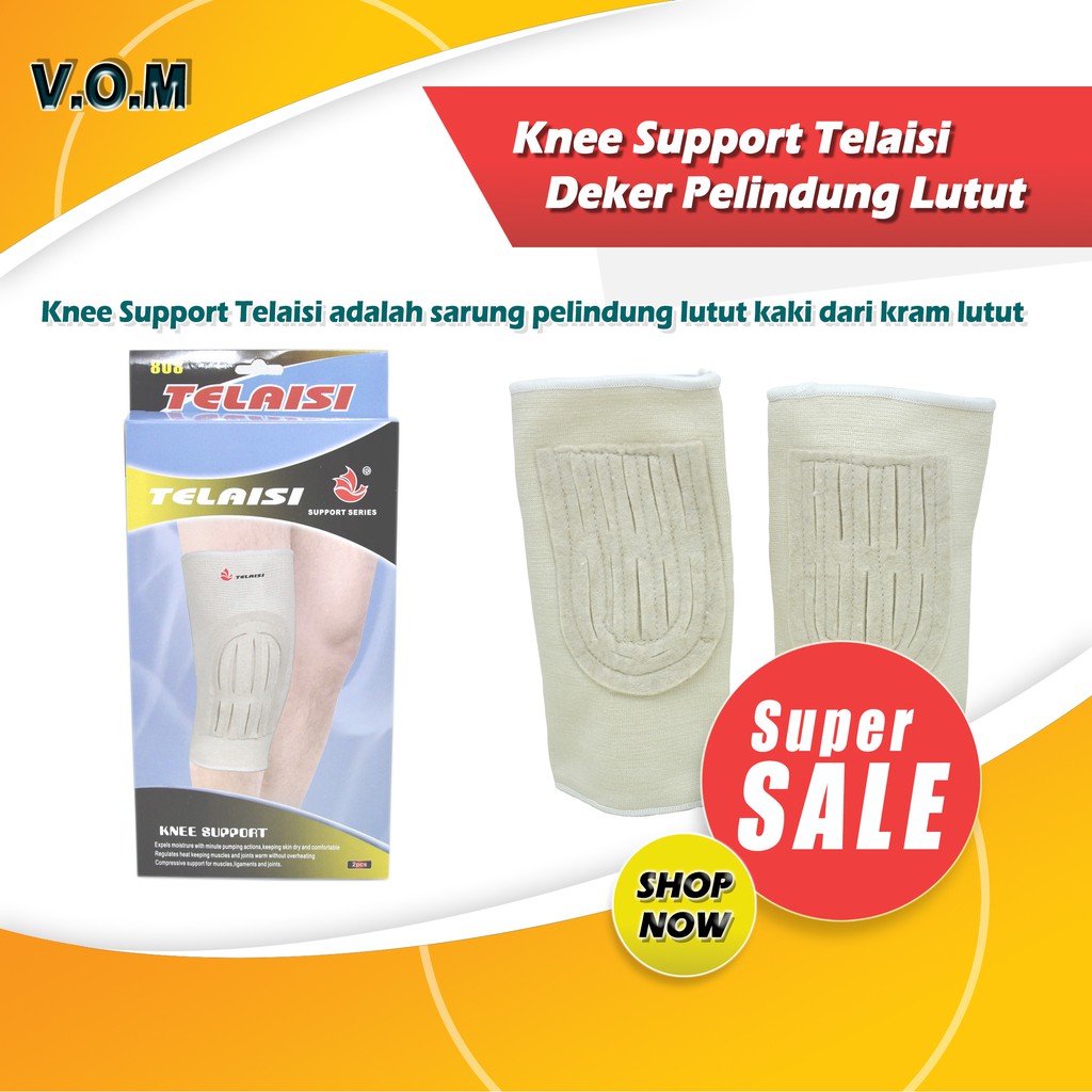 VOM SKU-0248 Knee Support Telaisi / Deker Pelindung Lutut - 0248