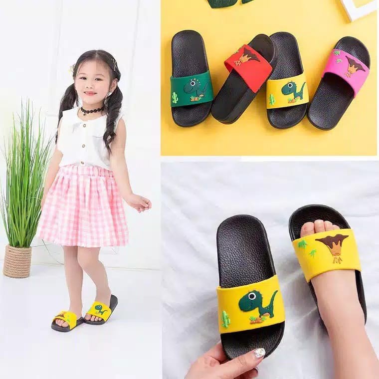 SANDAL DINO VOLCANIC Sandal Anak Selop Karet Import Berkualitas