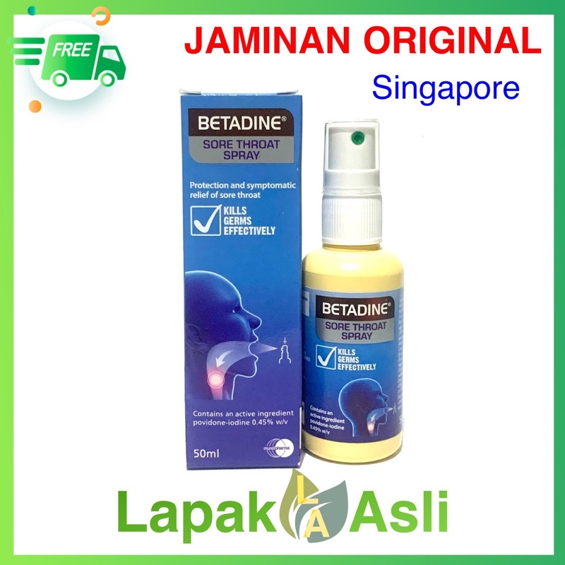 Betadine Sore throat spray 50ml singapore