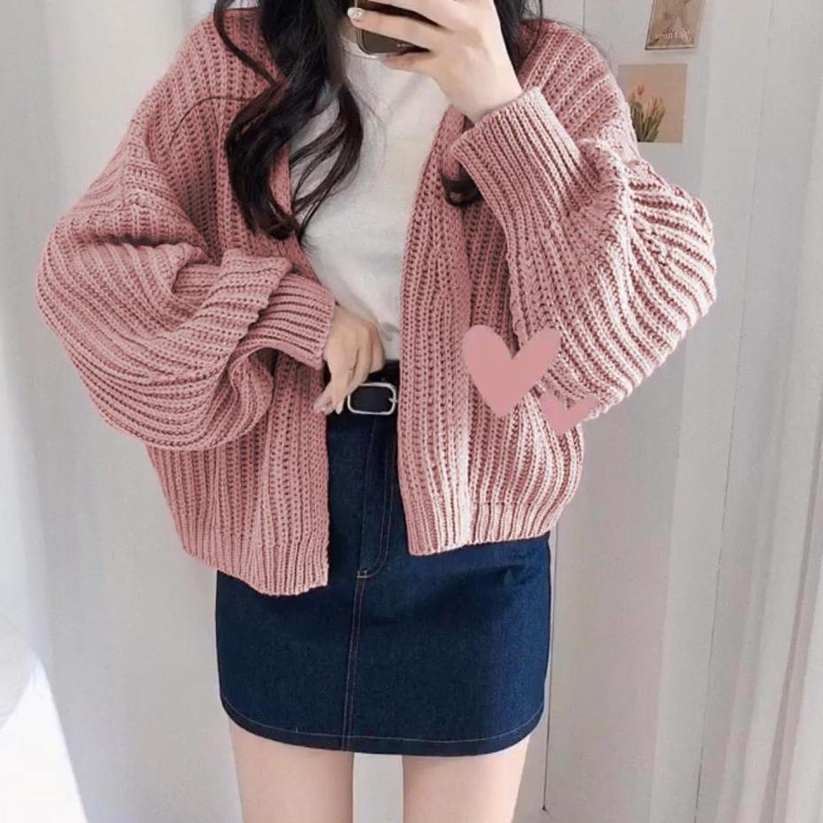 Recomended.. TFS - Cardigan Outer Rajut Hazel Oversize Bigsize OOTD Jumbo Premium / Sweater Rajut / 