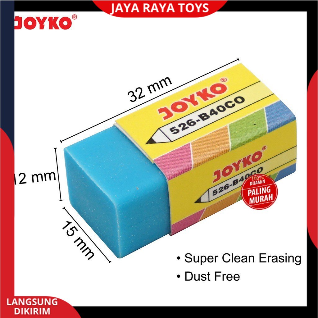 

( PROMO ) Penghapus Joyko 526-B40 COlOUR (1 PCS)