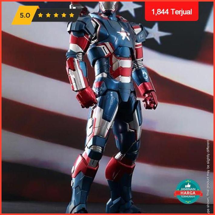 Action Figure Hot Toys Diecast Iron Patriot Exclusive