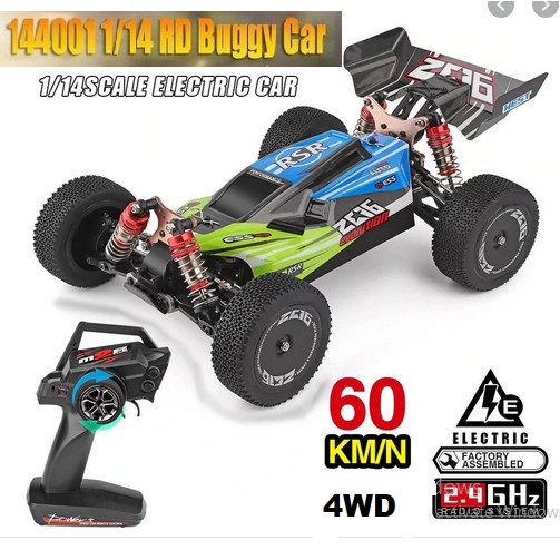 PROMO WL 144001 RC CAR HSP BUGGY 4WD 1/14 60KM/H METAL CHASSIS RTR