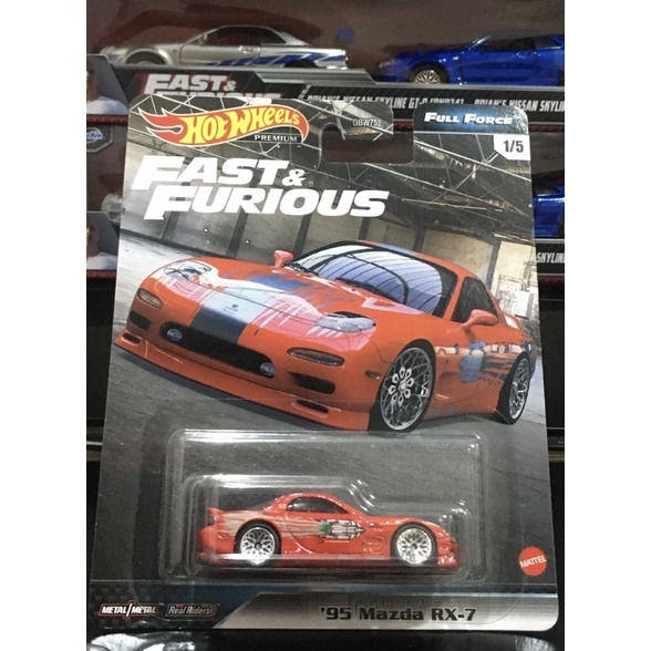 Hotwheels Premium Mazda RX-7 '95 Fast & Furious Full Force 1/64 bisa