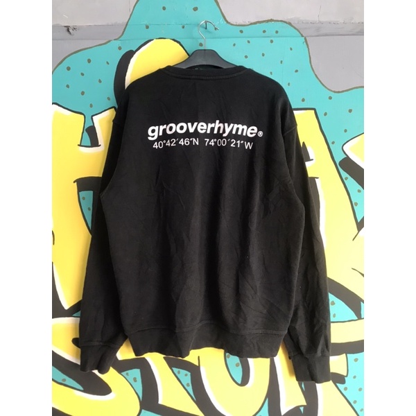 CREWNECK GROOVE RHYME SIZE L SECOND ORIGINAL