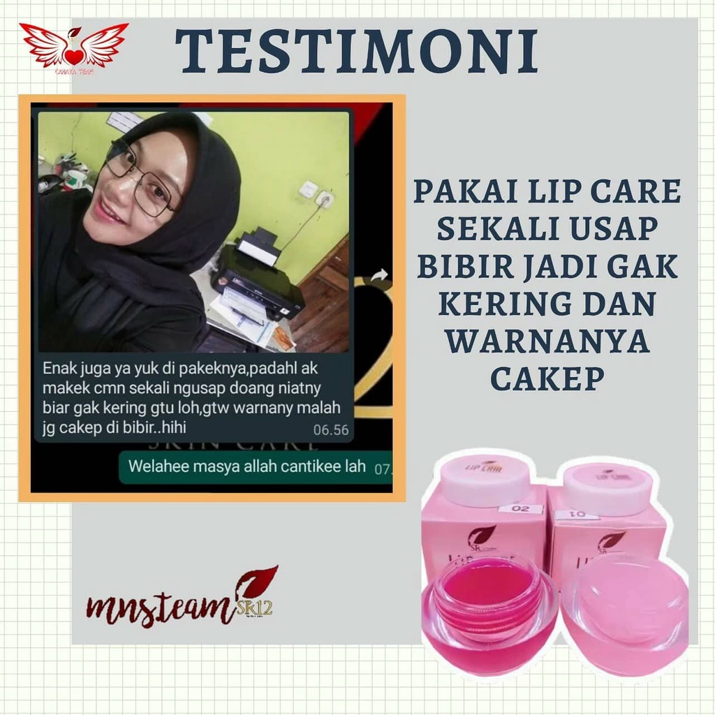 Lipcare sr12 Skincare - Pemerah Bibir - Memerahkan Bibir Alami - Lipcare - Sr12 Skincare