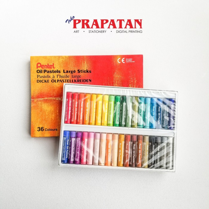 

PASTEL-DRY-OIL- CRAYON PENTEL / OIL PASTEL LARGE STICK 36 WARNA -OIL-DRY-PASTEL.