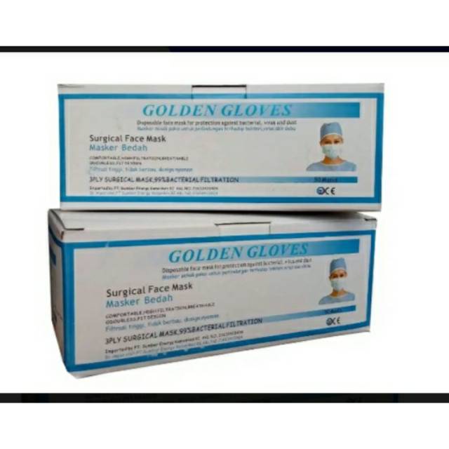 Masker golden gloves earloop