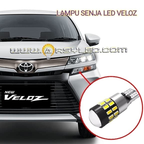 Lampu LED Senja VELOZ Sigra Calya T10 Rotary 30 mata Mobil