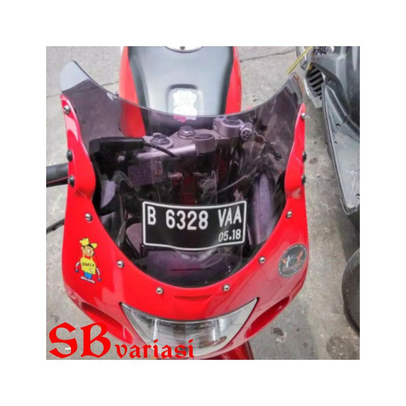 Visor ninja RR old lama clear bening windshield ninja RR old lama clear bening winsil