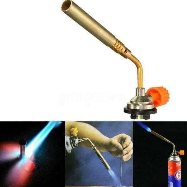 Orange Kepala Gas Torch Kuningan Flame Gun / Flame Brazing Torch