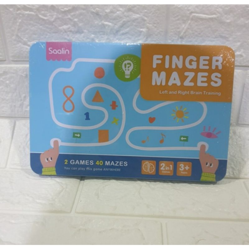 Saalin Finger Maze Left And Right Brain Training Mainan Edukasi Anak