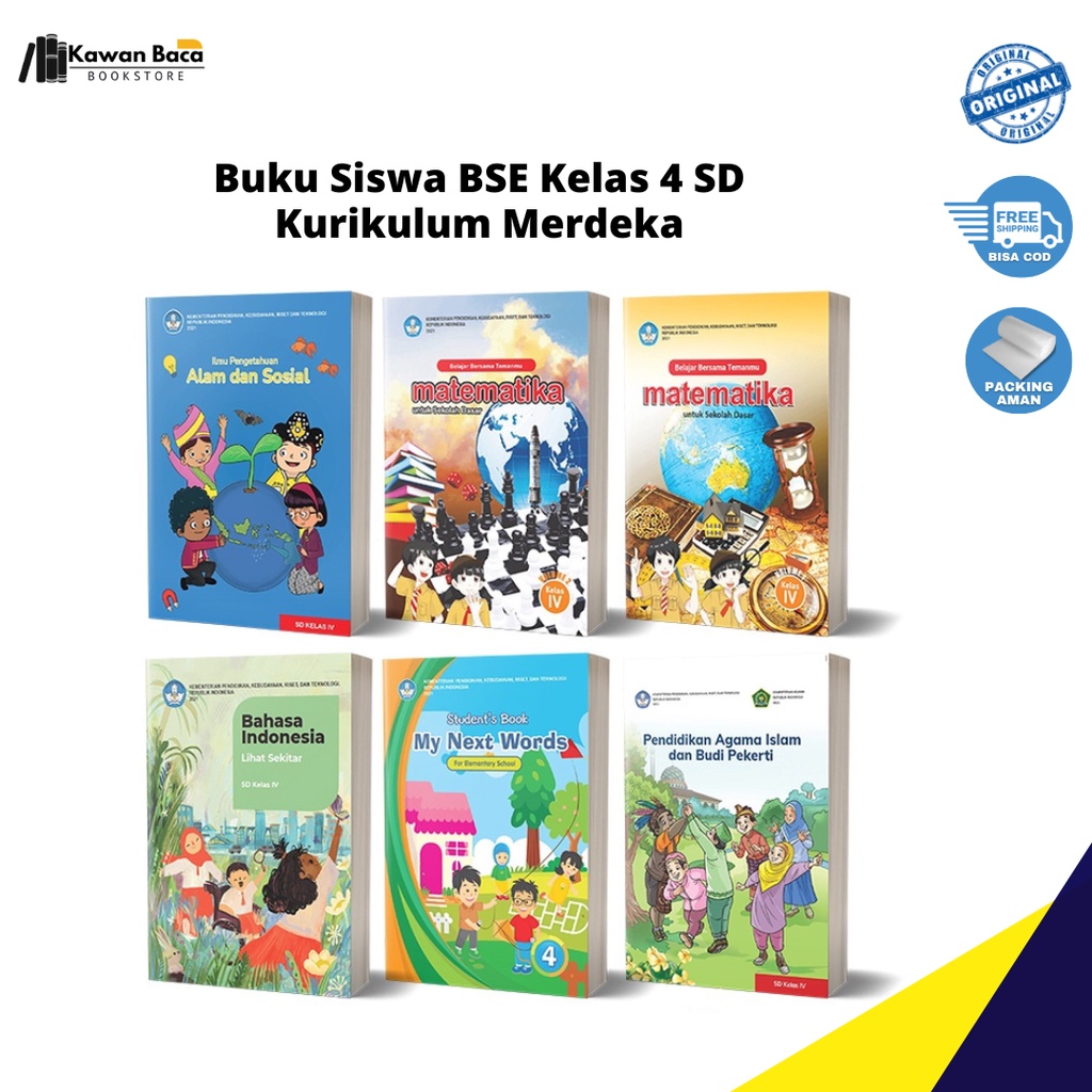 Jual Buku Paket Kurikulum Merdeka Kelas 4 SD Untuk Siswa | Shopee Indonesia