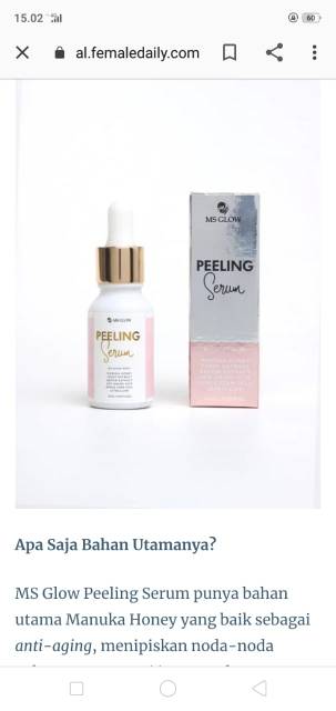 Peeling Serum Ms Glow // Garansi Produk Ori