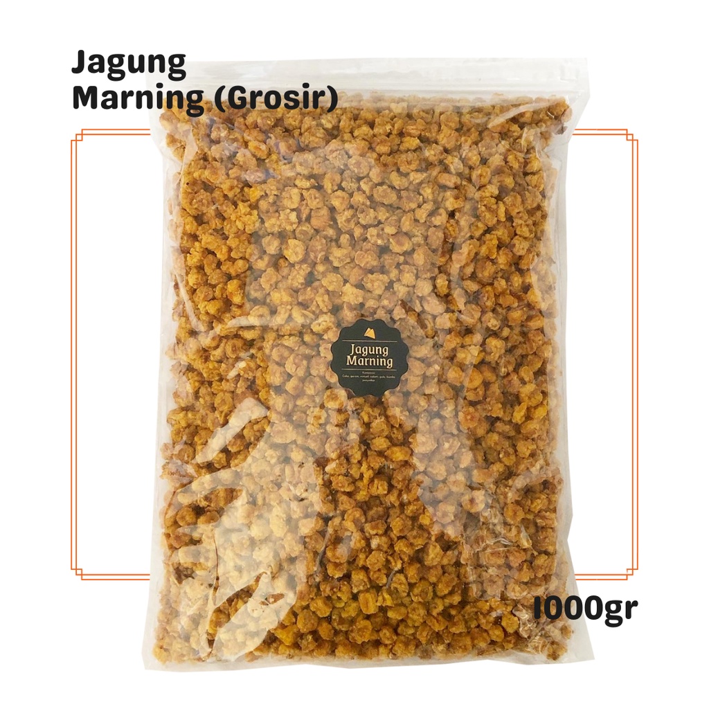 

Jagung Marning (Grosir) 1000gr / Snack Cemilan Camilan Pedas Manis / Kilo Kiloan Grosiran
