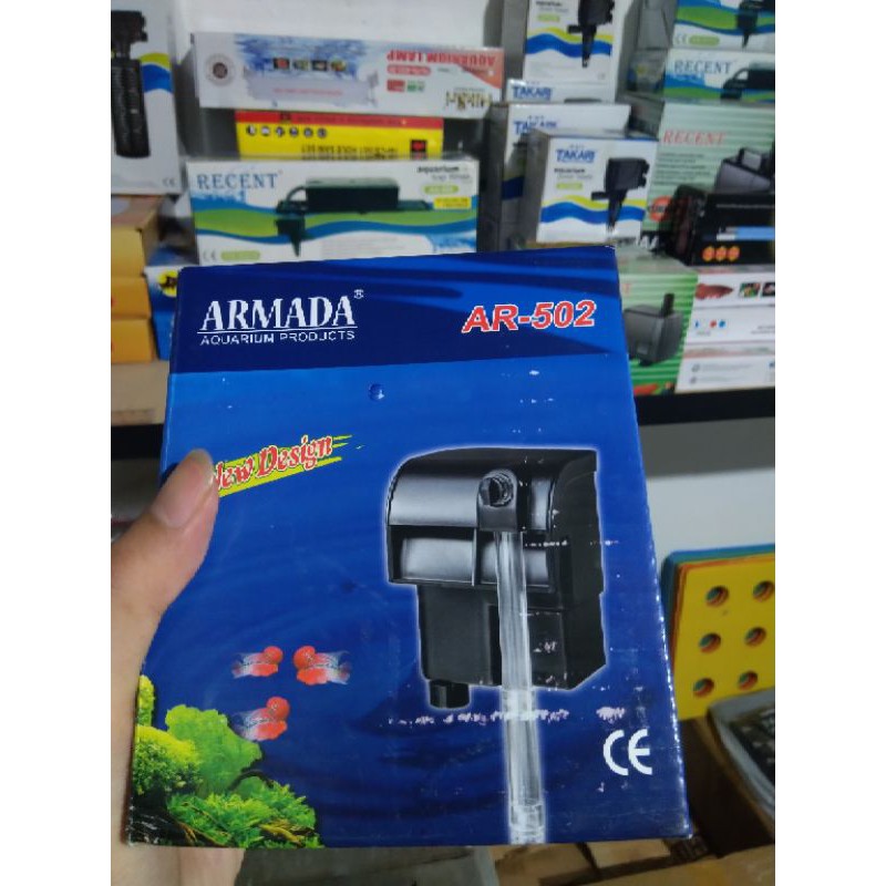 filter gantung akuascape hang on filter armada AR-502