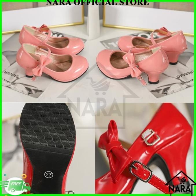 Sepatu Pesta Anak Hak Tinggi Sepatu High Heels Anak Fashion Anak Flats