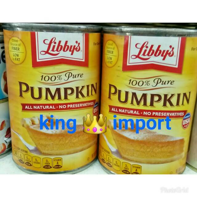 

Libbys pure pumpkin