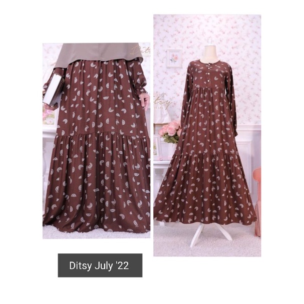 ditsy edisi July  / ditsy nightgown / ditsy pajamas / daster premium