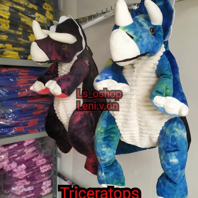 Promo Harga Tas Ransel Anak Boneka Dinosaurus / Tas Dino Triceratop / Buaya