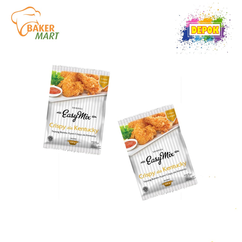 

Easymix Tepung Cripsy Ala Kentucky 220gr