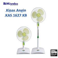 MIYAKO Desk Fan &amp; Stand Fan KAS-1627 KB Kipas Angin Meja Lantai miyako