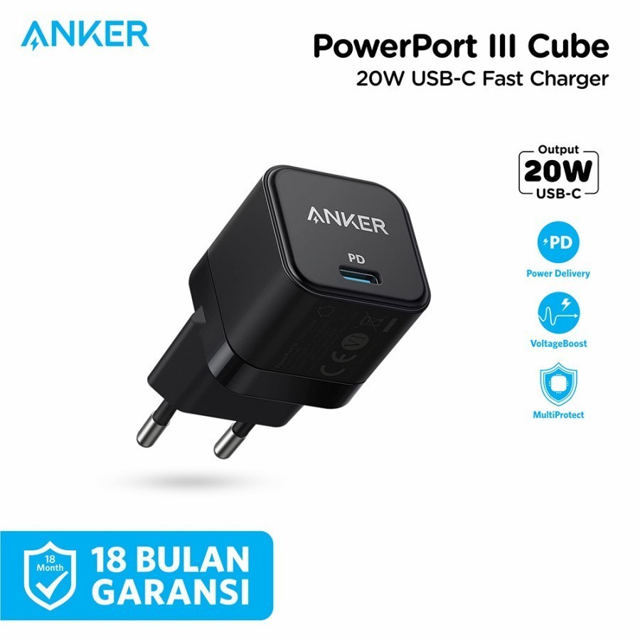 Anker Charger 20W PowerPort III Cube USB Type C PD - A2149