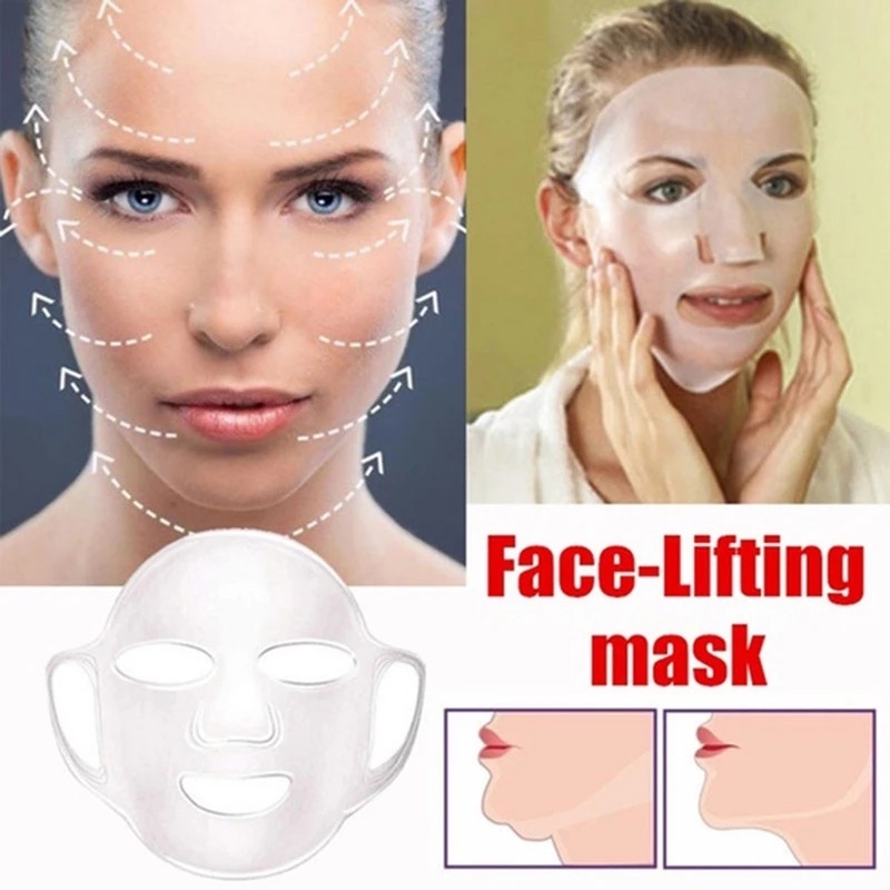 Strap Masker Wajah Bahan Silikon Reusable Untuk Mengurangi Double Chin