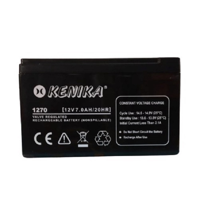 Battery UPS KENIKA 1270 12V 7ah - Baterai UPS Kenika 12V7.0AH 20HR ...