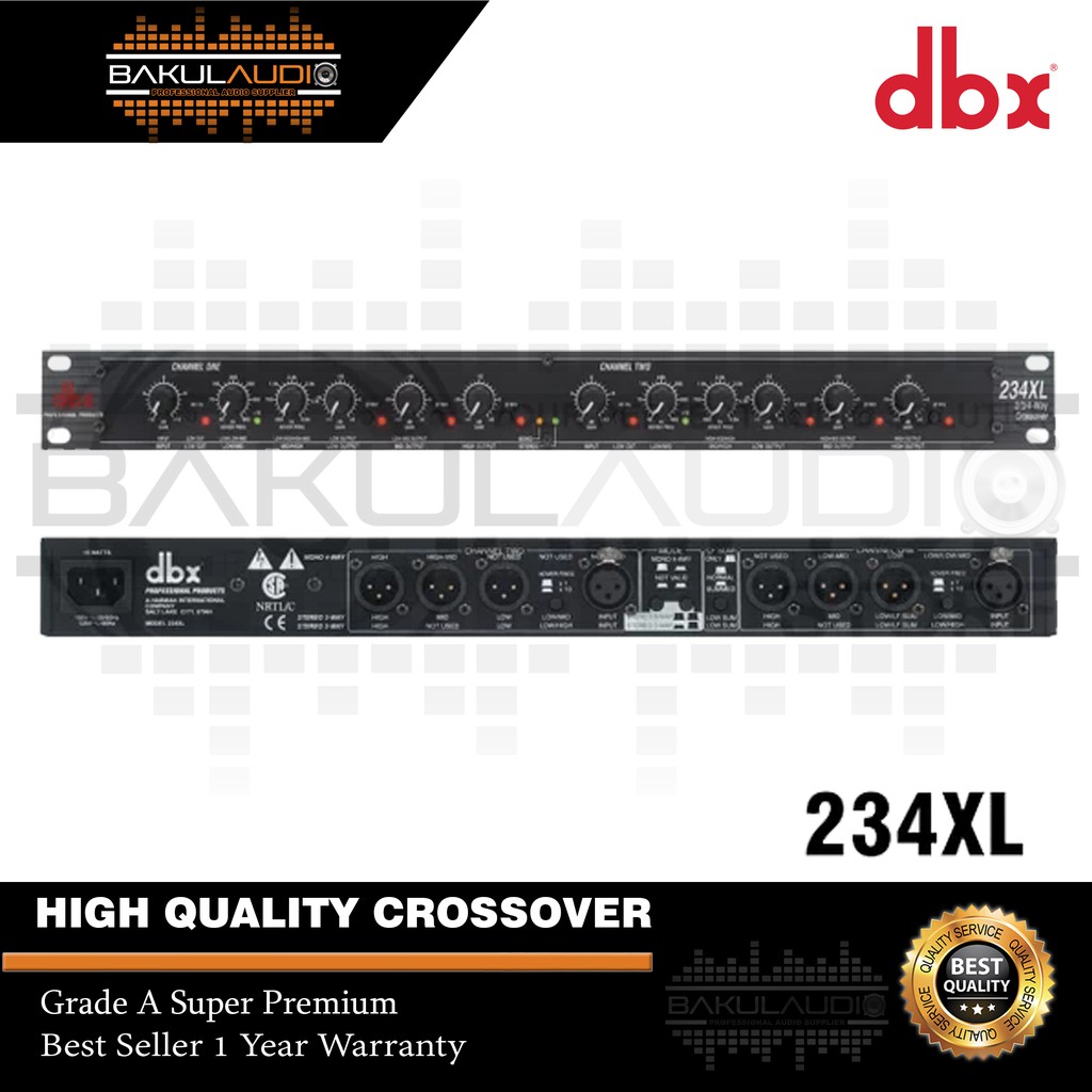 Crossover Aktif DBX 234XL - Black