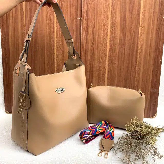 TAS BAHU WANITA FOSIL NADA 2IN1 BAHU DAN SELEMPANG
