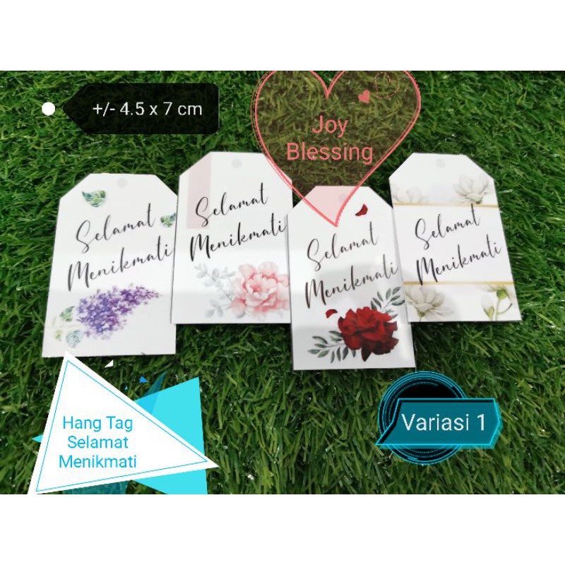 

HANG TAG SELAMAT MENIKMATI/KARTU SELAMAT MENIKMATI