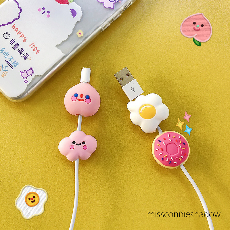 Pelindung Kabel Data / Charger / Earphone Bentuk Kartun Lucu