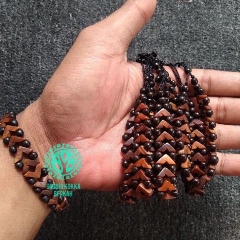 gelang kokka motif junjung/v  manik dua arah