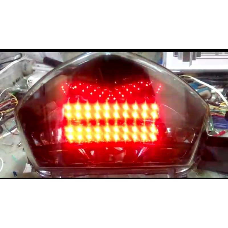 lampu stop led running 8 mode rem kedip f1 Mio Soul GT old
