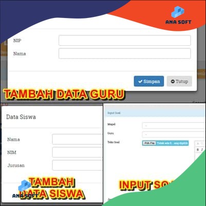 Software Sistem Aplikasi Ujian Online (CAT) Web / Tes / Computer / Komputer