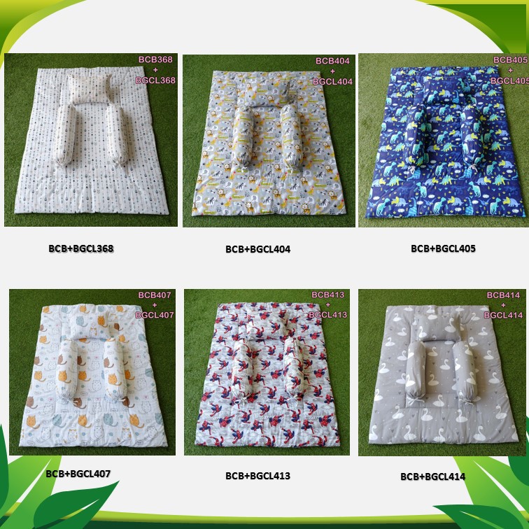 Elha Baby Bedcover Jumbo Set Perlengkapan Baby New Born Motif Karakter Lucu