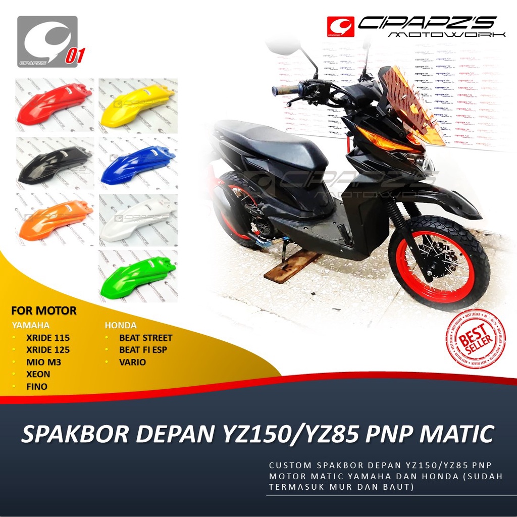 SPAKBOR DEPAN YZ150/YZ85 PNP MATIC / SPAKBOR DEPAN XRIDE / SPAKBOAR DEPAN BEAT STREET