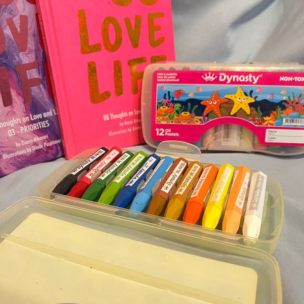 CRAYON PASTEL OIL DYNASTY KRAYON MENGGAMBAR LENGKAP 12/18/24/36 PIECES ALAT MELUKIS ANAK TERLENGKAP STATIONARY HARGA TERJANGKAU BAHAN AWET BISA GROSIR DAN COD